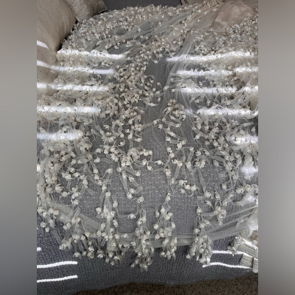 Vintage couture Claire Pettibone wedding dress French silk and beads - Picture 16 of 16